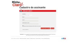 
                            1. Cadastro do assinante - CTV: Login