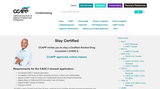 
                            2. CADC-I & CADC-I (CA) Renewals :: CCAPP Credentialing