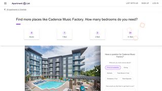 
                            4. Cadence Music Factory - Charlotte, NC apartments for rent