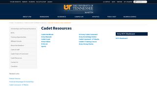 
                            6. Cadet Resources | Military Science - UTM.edu