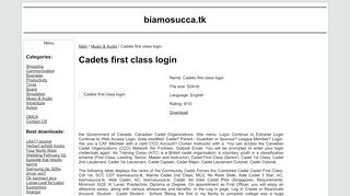 
                            2. Cadets first class login download - biamosucca.tk