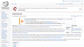 
                            7. CAE Oxford - Wikipedia