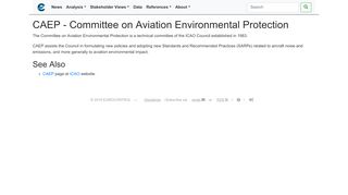 
                            6. CAEP - Committee on Aviation Environmental Protection | PRU Portal