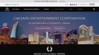 
                            3. Caesars Entertainment Corporation | Official Site