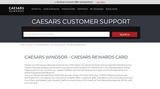
                            5. Caesars Windsor - Caesars Rewards Card
