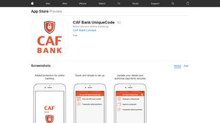 
                            6. ‎CAF Bank UniqueCode on the App Store - apps.apple.com