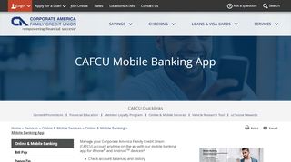 
                            6. CAFCU Mobile Banking App