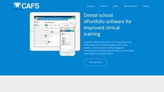 
                            1. CAFS: ePortfolio, Clinical Portfolio Software for Dental Schools