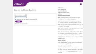 
                            3. cahoot - Online Banking