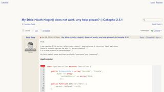 
                            7. CakePHP - My $this->Auth->login() does not work, …