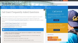 
                            3. Cal Grant Frequently Asked Questions | Financial Aid and ...