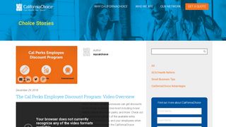 
                            4. Cal Perks Employee Discount Program | Mycalchoice.com