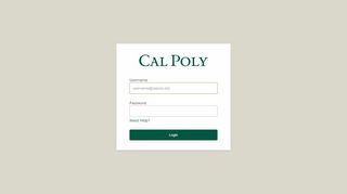 
                            1. Cal Poly Web Login Service - Stale Request