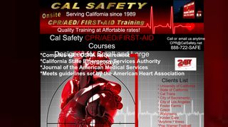 
                            9. Cal Safety CPR/AED/First Aid Training