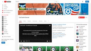 
                            1. Cal South Soccer - YouTube