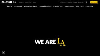 
                            3. Cal State LA | We Are LA - California State University, Los …
