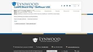 
                            9. CalAPS Board Mtg - Bellflower USD - Building C | Lynwood ...