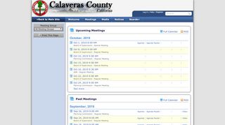 
                            2. Calaveras County, California: Meeting Portal