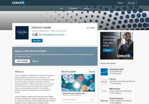 
                            9. Calculus Capital | LinkedIn