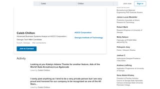
                            8. Caleb Chilton - Advanced Business Systems Analyst - AGCO ...