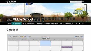 
                            2. Calendar – Lux Middle School