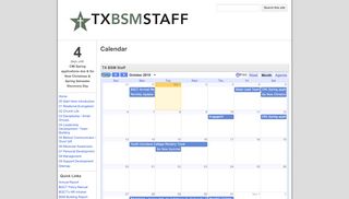 
                            2. Calendar - Texas BSM Staff