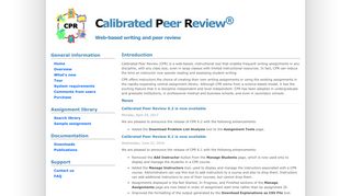 
                            7. Calibrated Peer Review: Home