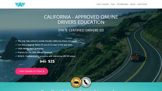 
                            4. CALIFORNIA - APPROVED ONLINE DRIVERS EDUCATION - Aceable