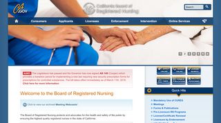 
                            11. California Board of Registered Nursing