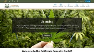 
                            2. California Cannabis Portal: Cannabis