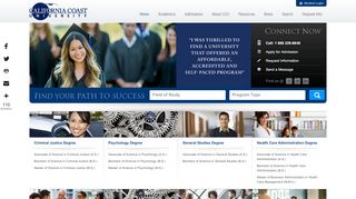 
                            7. California Coast University - Accredited Online University