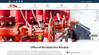 
                            8. California State Fire Marshal - State of California