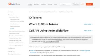 
                            7. Call API Using the Implicit Flow - Auth0