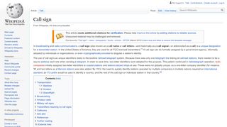 
                            10. Call sign - Wikipedia