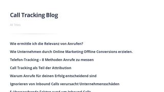 
                            8. Call Tracking Blog - blog.matelso.com