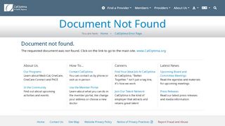 
                            5. CalOptima Error Page