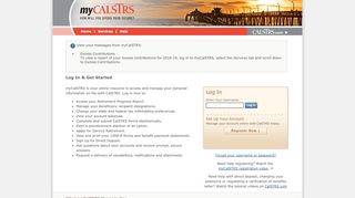 
                            8. CalSTRS - myCalSTRS Log In