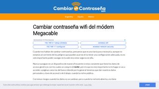 
                            2. Cambiar contraseña Wifi de MegaCable ▷ Tutorial 【2019】