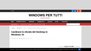 
                            8. Cambiare lo sfondo del Desktop in Windows 10 - …