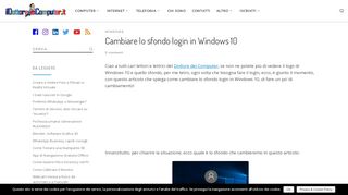 
                            1. Cambiare lo sfondo login in Windows 10 | Il Dottore …