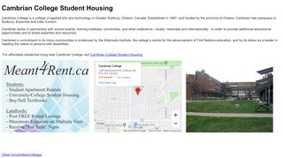 
                            3. Cambrian College Student Housing