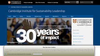 
                            9. Cambridge Institute for Sustainability Leadership