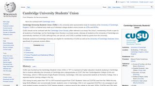 
                            7. Cambridge University Students' Union - Wikipedia