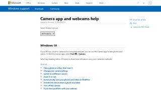 
                            11. Camera app and webcams help - Windows Help