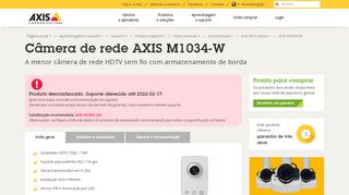 
                            1. Câmera de rede AXIS M1034-W | Axis Communications