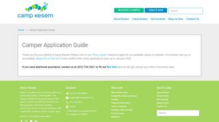 
                            4. Camper Application Guide - Camp Kesem