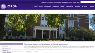 
                            6. Campus Alert System - Paine College