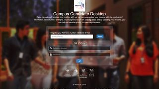 
                            5. Campus Candidate Desktop - Synergy - Login - Wipro