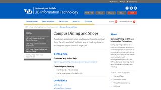 
                            3. Campus Dining and Shops - UBIT - University at Buffalo