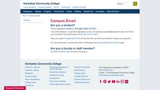 
                            1. Campus Email - kcc.edu